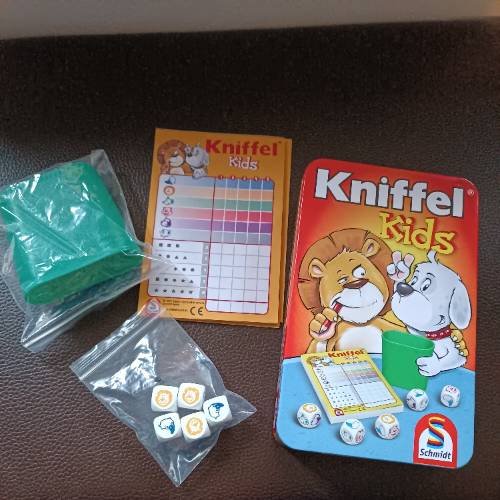Spiel Kniffel Kids, zu finden beim Stand 211 am Standort Flohkids Hamburg Nord