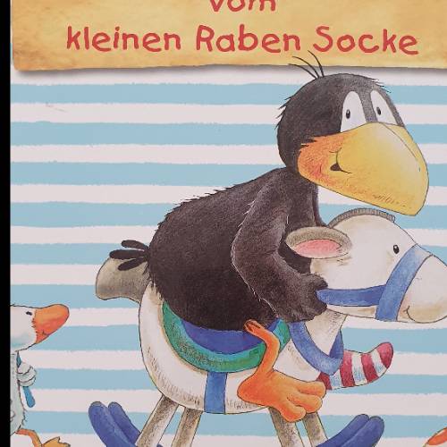 Buch vom kleinen Raben Socke, zu finden beim Stand 24 am Standort Flohkids Hamburg Nord
