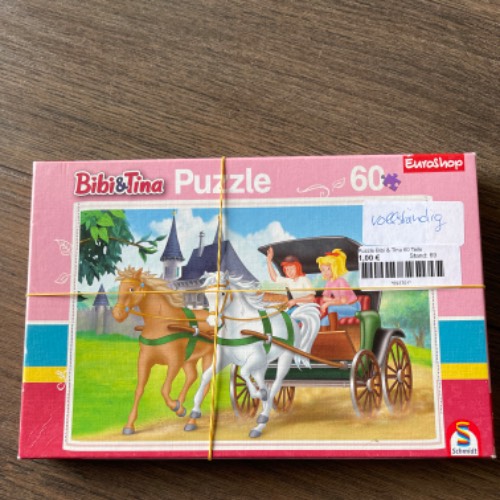 Puzzle Bibi&Tina  Größe: 60 Teile , zu finden beim Stand 106 am Standort Flohkids Hamburg Nord