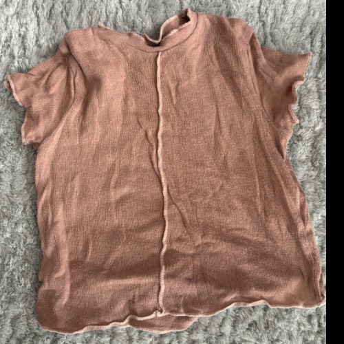 Braun Zara T-Shirt  Größe: 74, zu finden beim Stand 32 am Standort Flohkids Hamburg Nord