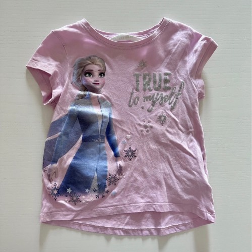 T-Shirt H&M Elsa Rosa  Größe: 98/104, zu finden beim Stand 231 am Standort Flohkids Hamburg Nord