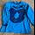 Shirt Smafolk Apfel blau  Größe: 92-98
