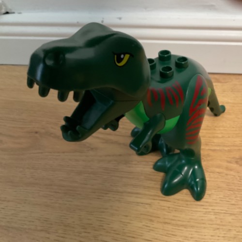 Lego Duplo Dino grün , zu finden beim Stand 52 am Standort Flohkids Hamburg Nord