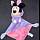 Minnie Mouse schmusetuch