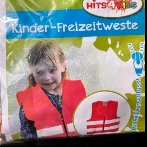 Kinder Warnweste pink, zu finden beim Stand 99 am Standort Flohkids Hamburg Nord