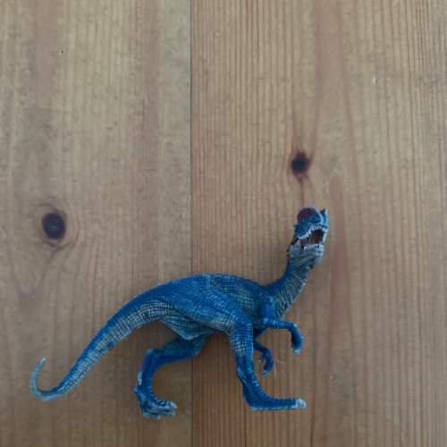 Schleich Velosaurier blau , zu finden beim Stand 29 am Standort Flohkids Hamburg Nord