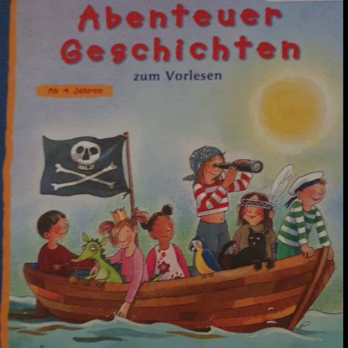 Buch Abenteuergeschichten , zu finden beim Stand 24 am Standort Flohkids Hamburg Nord