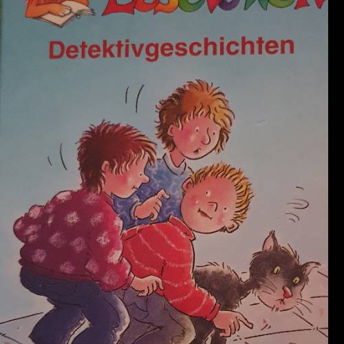 Buch Detektivgeschichten, zu finden beim Stand 24 am Standort Flohkids Hamburg Nord