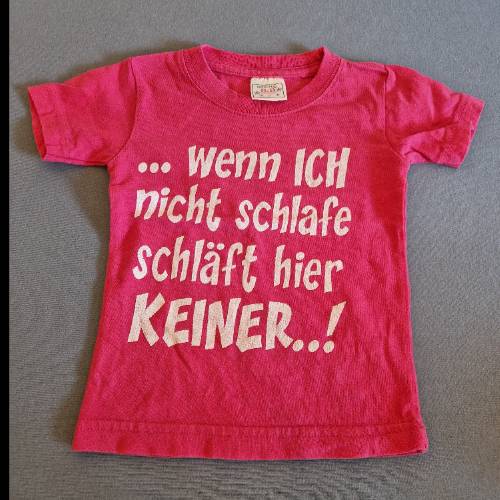 T-Shirt  Größe: 80 pink wenn ich nicht, zu finden beim Stand 134 am Standort Flohkids Hamburg Nord