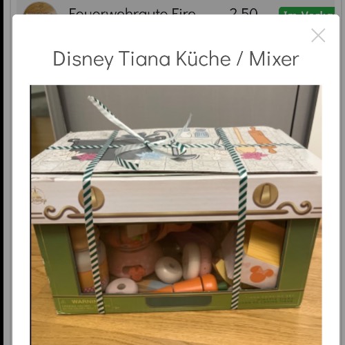 Disney Tiana Küche / Mixer, zu finden beim Stand 160 am Standort Flohkids Hamburg Nord
