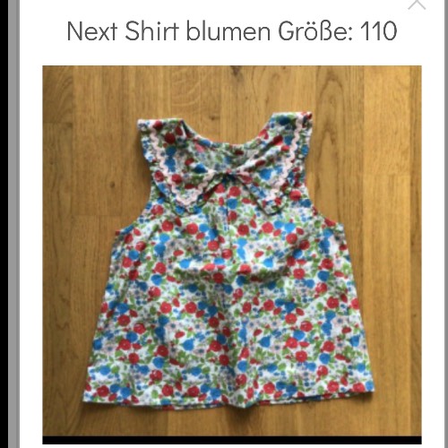 Next Shirt blumen  Größe: 110, zu finden beim Stand 160 am Standort Flohkids Hamburg Nord