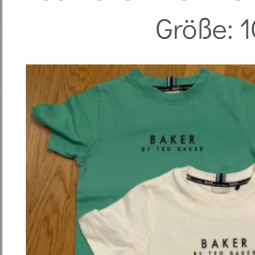 Ted Baker T-Shirt  Größe: 104 grün, zu finden beim Stand 160 am Standort Flohkids Hamburg Nord