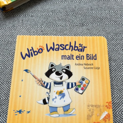 Buch Wibo Waschbär, zu finden beim Stand 117 am Standort Flohkids Hamburg Nord