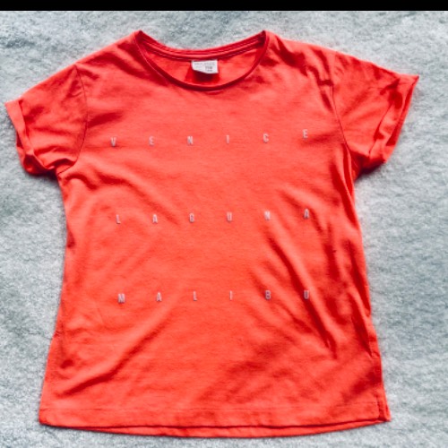 Zara Shirt orange  Größe: 128, zu finden beim Stand 50 am Standort Flohkids Hamburg Nord