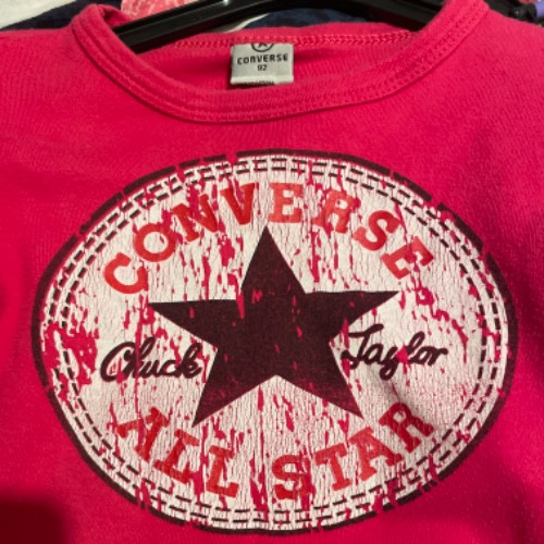 Converse Shirt  Größe: 92 pink , zu finden beim Stand 21 am Standort Flohkids Hamburg Nord