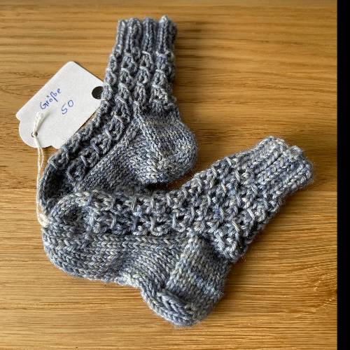 Wollsocken Mini  Größe: 50 Jeans, zu finden beim Stand 31 am Standort Flohkids Hamburg Nord