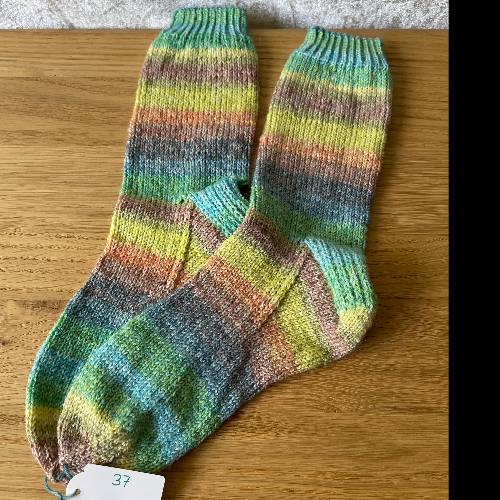 Wollsocken  Größe: 37 Pastel-Mix, zu finden beim Stand 31 am Standort Flohkids Hamburg Nord