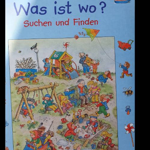 Buch Was ist wo?, zu finden beim Stand 24 am Standort Flohkids Hamburg Nord