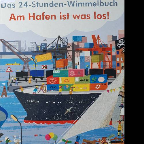 Wimmelbuch amHafen ist was los, zu finden beim Stand 24 am Standort Flohkids Hamburg Nord