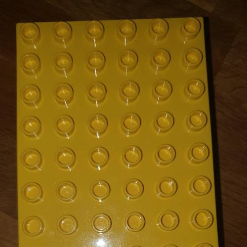 Duplo Bauplatte  Größe: 10 x20 gelb, zu finden beim Stand 24 am Standort Flohkids Hamburg Nord