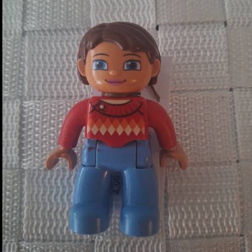 Lego Duplo Figur Frau, zu finden beim Stand 262 am Standort Flohkids Hamburg Nord