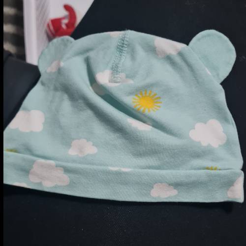 Babymütze mint wolke , zu finden beim Stand 86 am Standort Flohkids Hamburg Nord