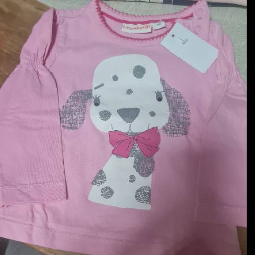 liegelind shirt hund  Größe: 68, zu finden beim Stand 86 am Standort Flohkids Hamburg Nord