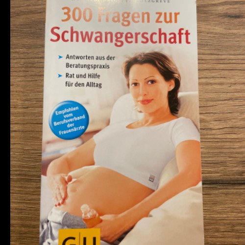 Buch  Größe: 300 Fragen zur Schwangers, zu finden beim Stand 100 am Standort Flohkids Hamburg Nord