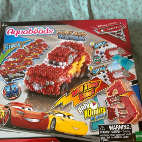 Aquabeads  Größe: 3 D Lightning Mcqueen, zu finden beim Stand 108 am Standort Flohkids Hamburg Nord