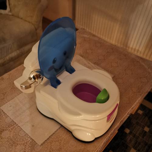 Fisher Price sprech. Toilette, zu finden beim Stand 184 am Standort Flohkids Hamburg Nord