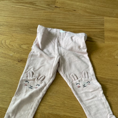 H&M Leggings Hase rosa  Größe: 86, zu finden beim Stand 66 am Standort Flohkids Hamburg Nord