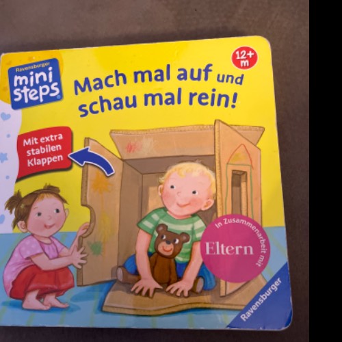 Mini Steps Buch Schau mal rein, zu finden beim Stand 91 am Standort Flohkids Hamburg Nord