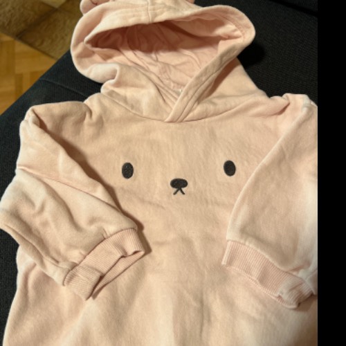 Pulli  Größe: 74 H&M Bär rosa, zu finden beim Stand 57 am Standort Flohkids Hamburg Nord