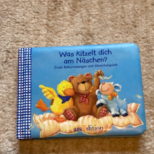 Buch Babymassagen, zu finden beim Stand 43 am Standort Flohkids Hamburg Nord