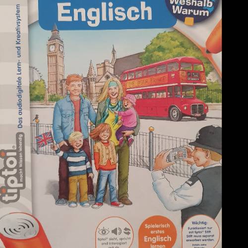 TiptoiBuch wir lernen Englisch, zu finden beim Stand 24 am Standort Flohkids Hamburg Nord