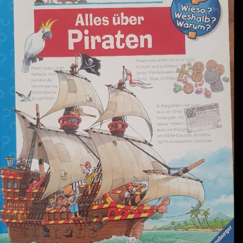 Buch www Alles über Piraten, zu finden beim Stand 24 am Standort Flohkids Hamburg Nord