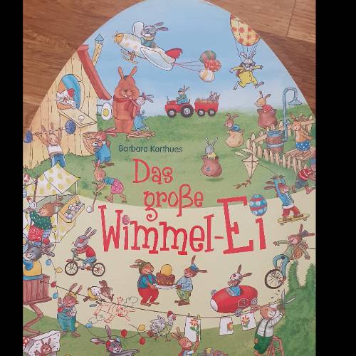 Buch das gr Wimmel-Ei, zu finden beim Stand 24 am Standort Flohkids Hamburg Nord