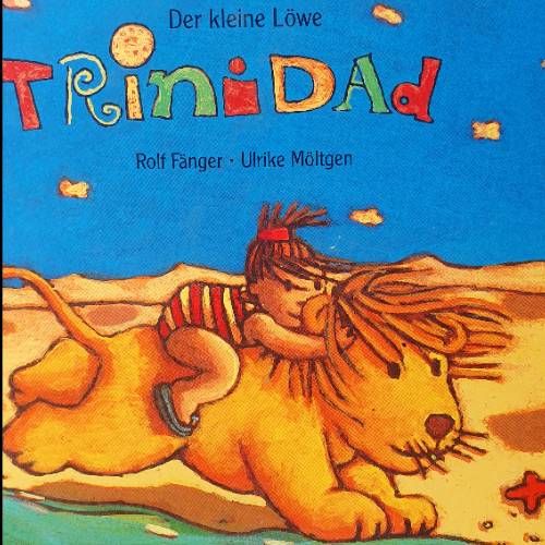 Buch der kl Löwe Trinidad, zu finden beim Stand 24 am Standort Flohkids Hamburg Nord