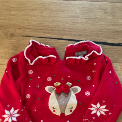 Pullover Weihnachten  Größe: 74 cm, zu finden beim Stand 100 am Standort Flohkids Hamburg Nord