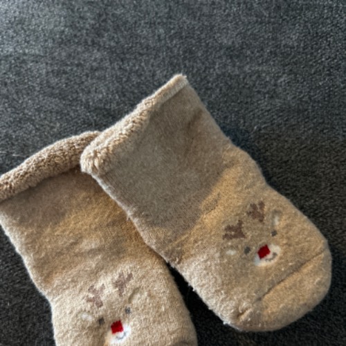 Socken Winter Reh  Größe: 50/56, zu finden beim Stand 93 am Standort Flohkids Hamburg Nord