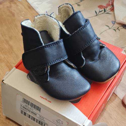 superfit Babyschuhe blau  Größe: 19, zu finden beim Stand 106 am Standort Flohkids Hamburg Nord