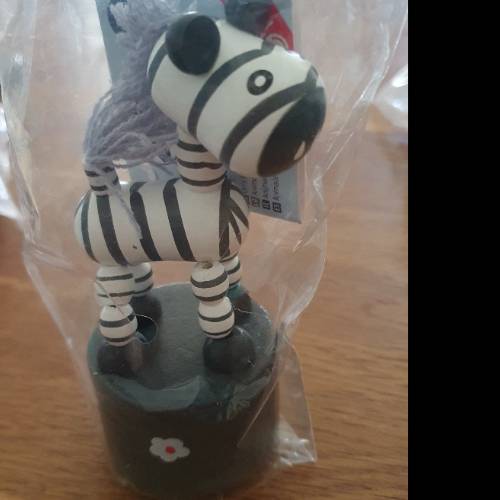 Drückfigur Zebra, zu finden beim Stand 4 am Standort Flohkids Hamburg Nord