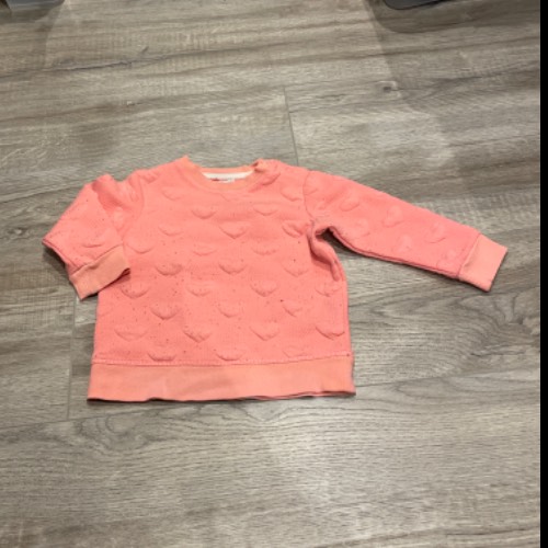 Pullover H&M  Größe: 80 rosa Herz , zu finden beim Stand 62 am Standort Flohkids Hamburg Nord