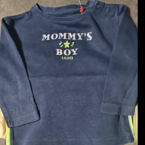 s.Oliver shirt blau mommy  Größe: 62, zu finden beim Stand 102 am Standort Flohkids Hamburg Nord