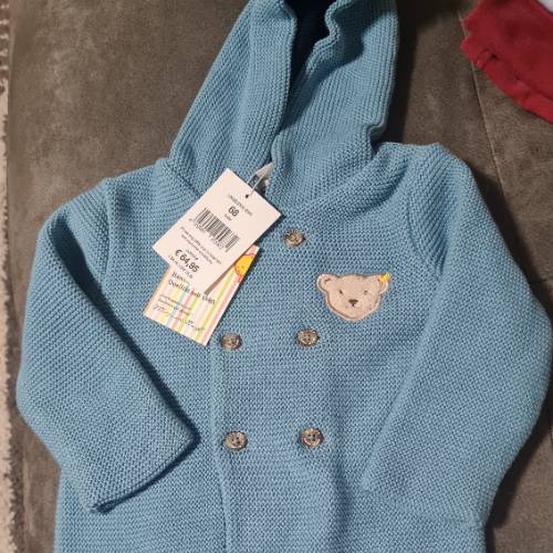 Steiff Strickjacke blau  Größe: 68 NEU, zu finden beim Stand 102 am Standort Flohkids Hamburg Nord