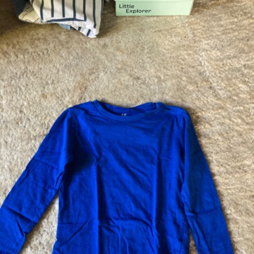 H&M Longsleeve  Größe: 110/116 blau , zu finden beim Stand 43 am Standort Flohkids Hamburg Nord