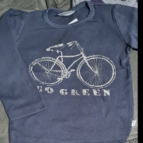 Langarmshirt grau Bike  Größe: 98, zu finden beim Stand 70 am Standort Flohkids Hamburg Nord