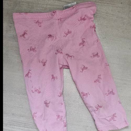 Leggins  Größe: 92 rosa H&M pferde, zu finden beim Stand 87 am Standort Flohkids Hamburg Nord