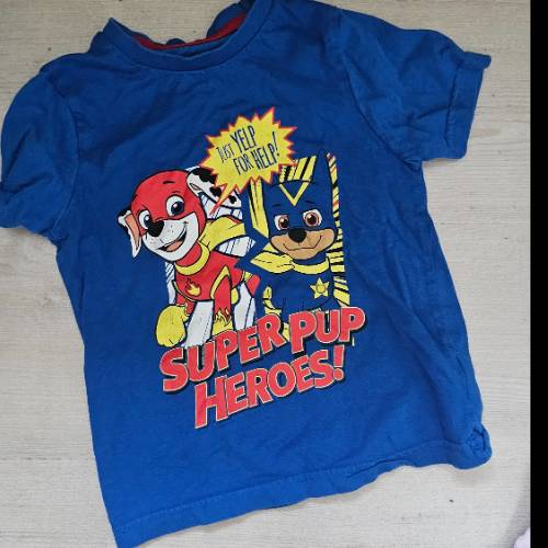 Paw patrol shirt blau  Größe: 98 104, zu finden beim Stand 87 am Standort Flohkids Hamburg Nord