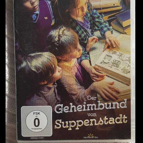 DVD Geheimbund Suppenstadt, zu finden beim Stand 127 am Standort Flohkids Hamburg Nord